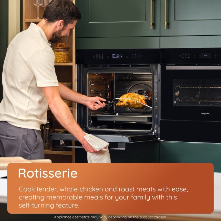 Hotpoint Class 6 HOI68PT1SBUK Electric Multifunction Single Oven with Air Fry