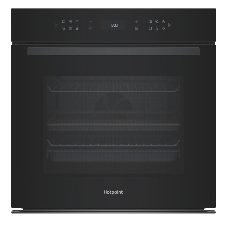 Hotpoint Class 6 Electric Fan Assisted Single Oven with Air Fry and DualClean - Black
