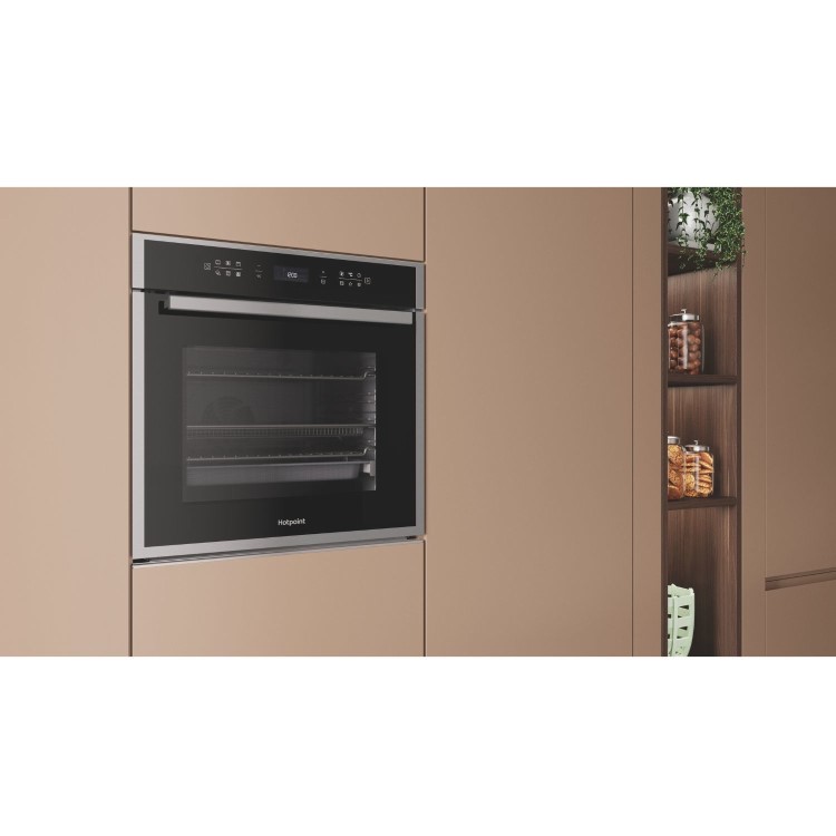 Hotpoint Class 6 Electric Fan Assisted Single Oven with Air Fry and DualClean - Stainless Steel