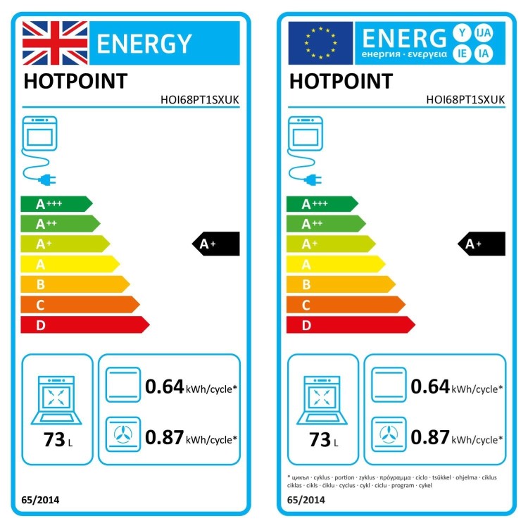 Hotpoint Class 6 HOI68PT1SXUK Electric Multifunction Single Oven with Air Fry
