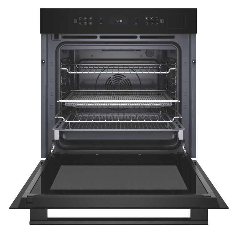 Hotpoint Class 6 Electric Fan Assisted Single Oven with Air Fry and ActiveSteam Cooking - Black