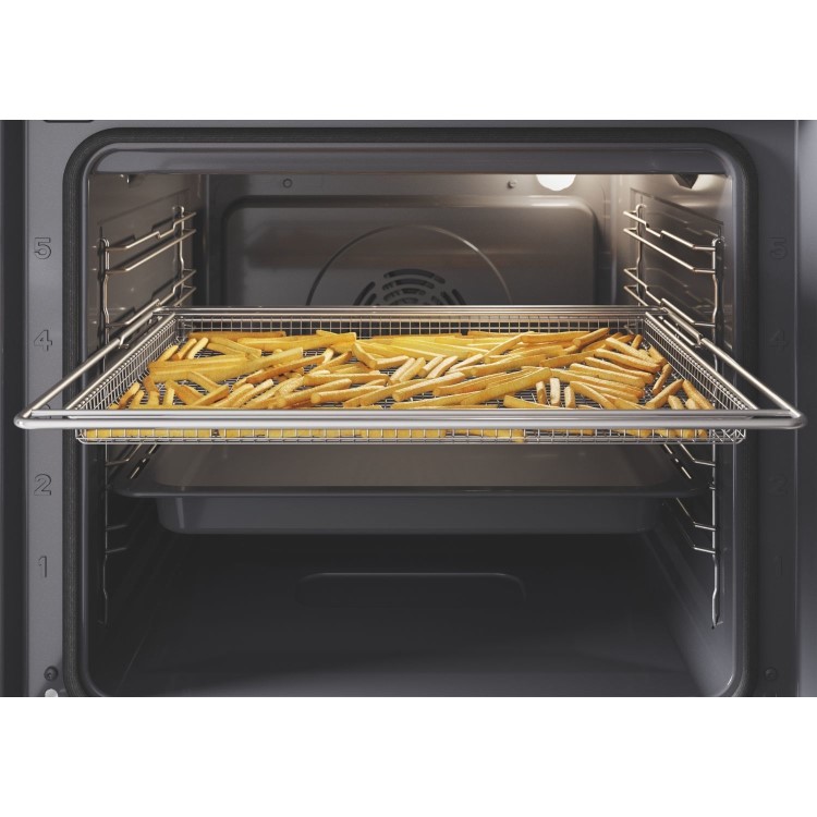 Hotpoint Class 6 Electric Fan Assisted Single Oven with Air Fry and ActiveSteam Cooking - Black