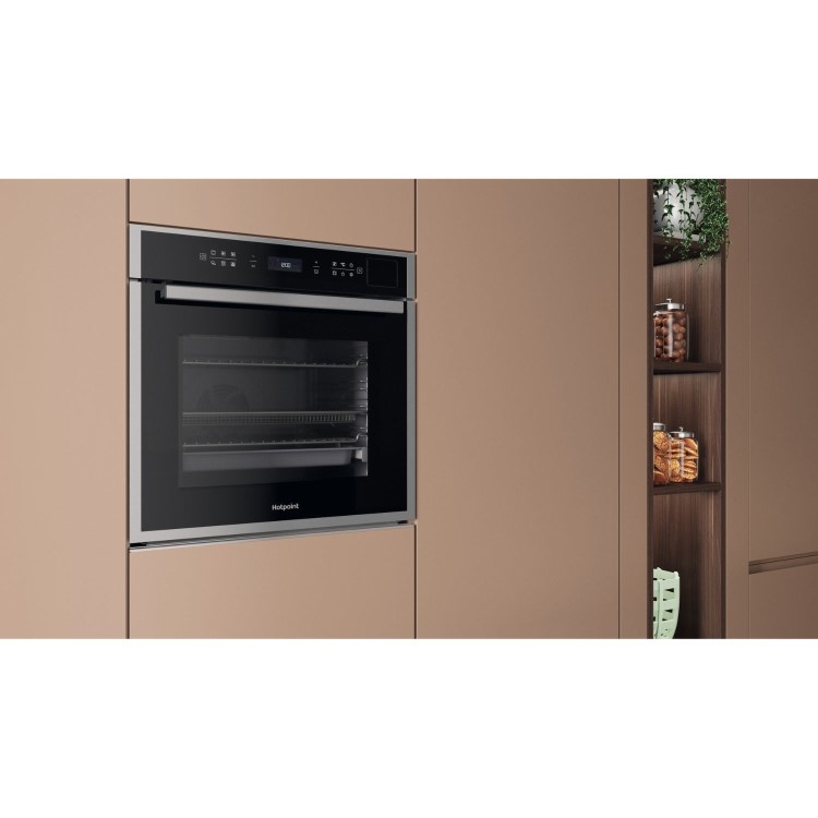 Hotpoint Class 6 Electric Fan Assisted Single Oven with Air Fry and ActiveSteam Cooking - Stainless Steel