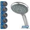 Triton HOME Digital Mixer Shower All-in-One with Round Fixed Head &amp; Slider Rail Kit High Pressure