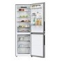 Hoover H-COMBI 300 355L 60/40 Freestanding Fridge Freezer - Silver Inox