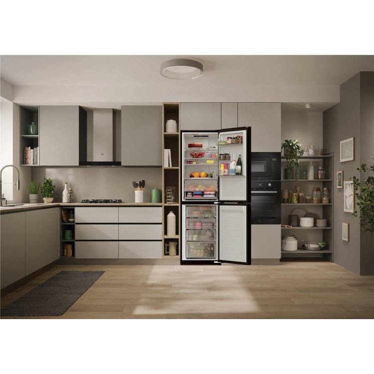 Hoover H-COMBI 300 306 Litre 50/50 Freestanding Fridge Freezer - Black
