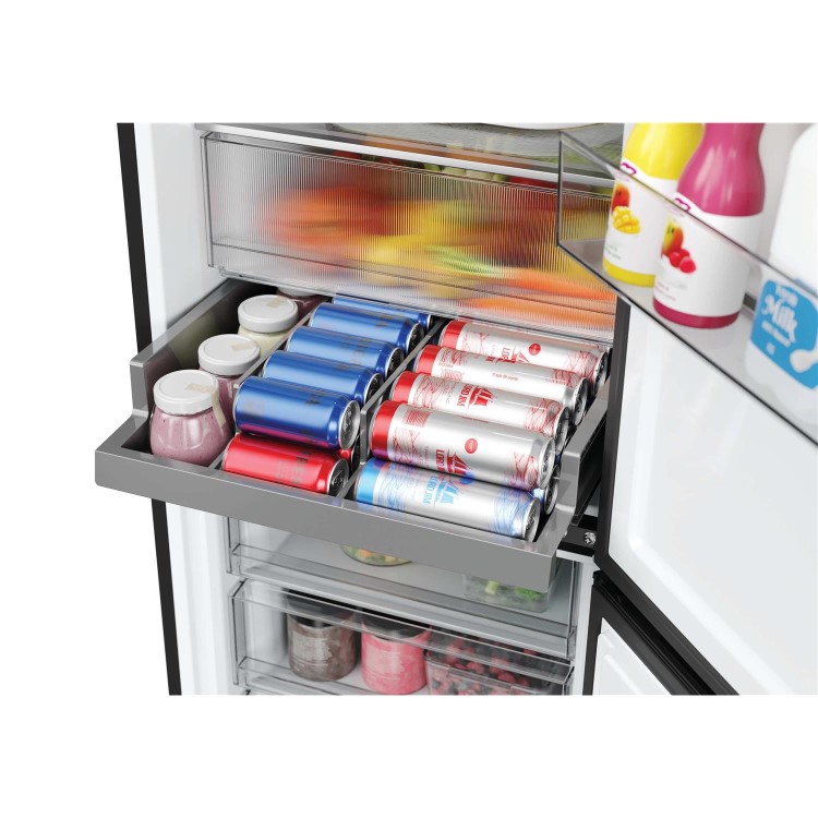 Hoover H-COMBI 300 306 Litre 50/50 Freestanding Fridge Freezer - Black