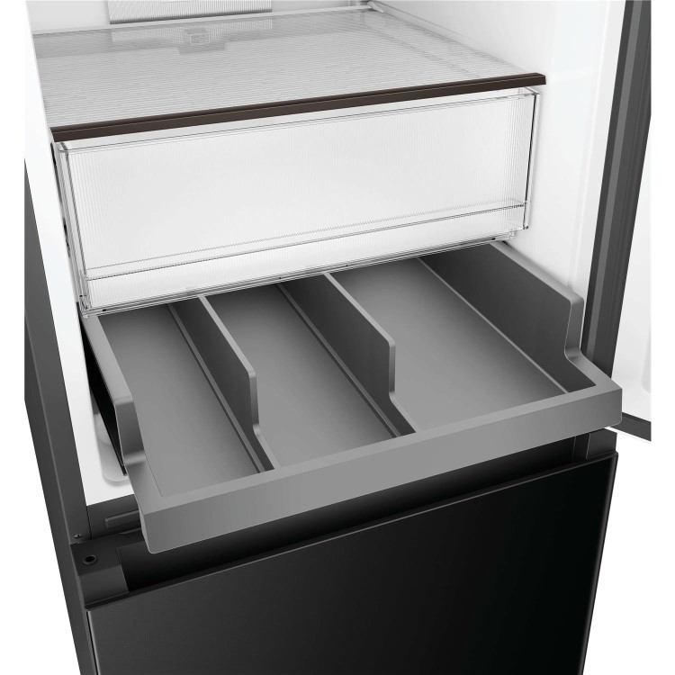 Hoover H-COMBI 300 306 Litre 50/50 Freestanding Fridge Freezer - Black