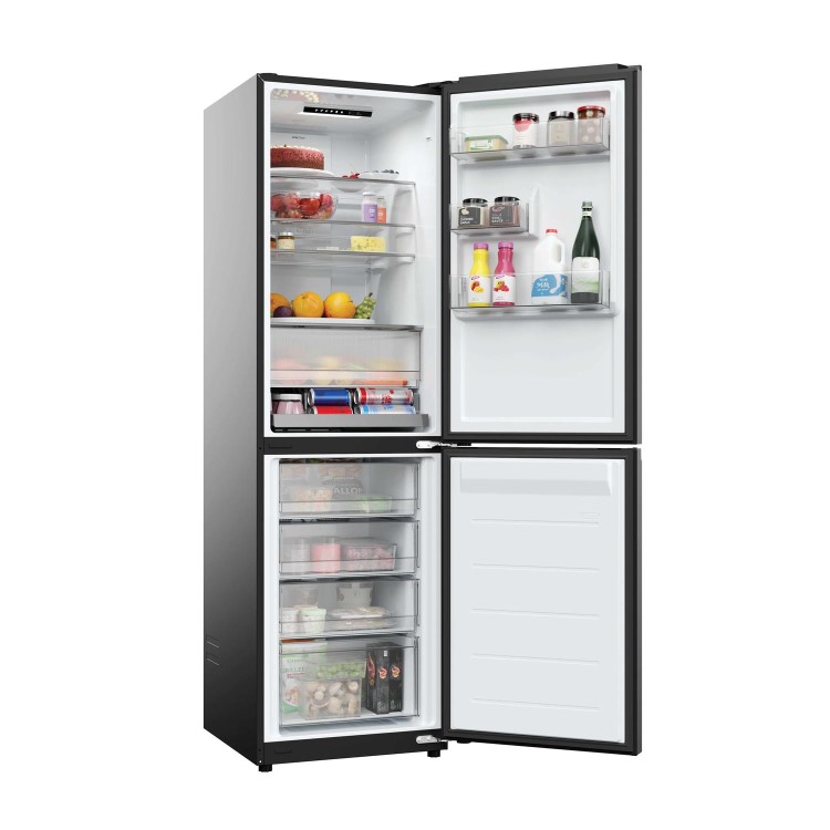 Hoover H-COMBI 300 306 Litre 50/50 Freestanding Fridge Freezer - Black
