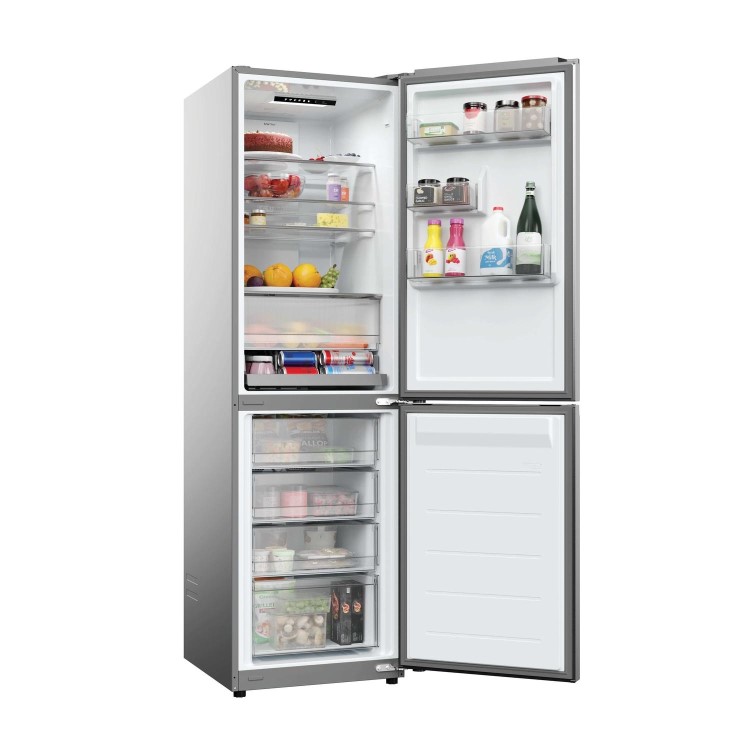 Hoover 306 Litre 50/50 Freestanding Fridge Freezer - Inox