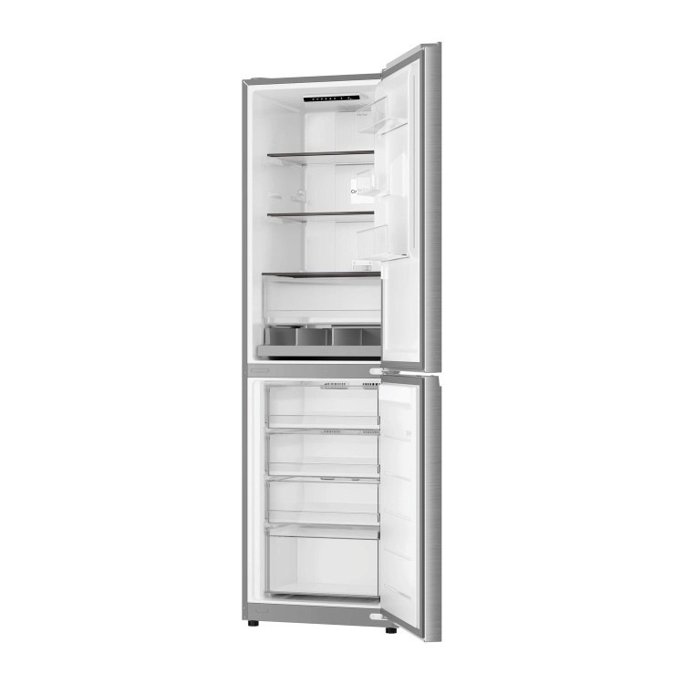 Hoover 306 Litre 50/50 Freestanding Fridge Freezer - Inox