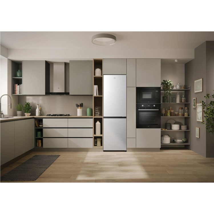 Hoover 306 Litre 50/50 Freestanding Fridge Freezer - Inox