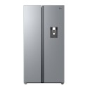 HONSQ2T918EWXK Hoover 523 Litre Side-by-Side American Fridge Freezer - Inox