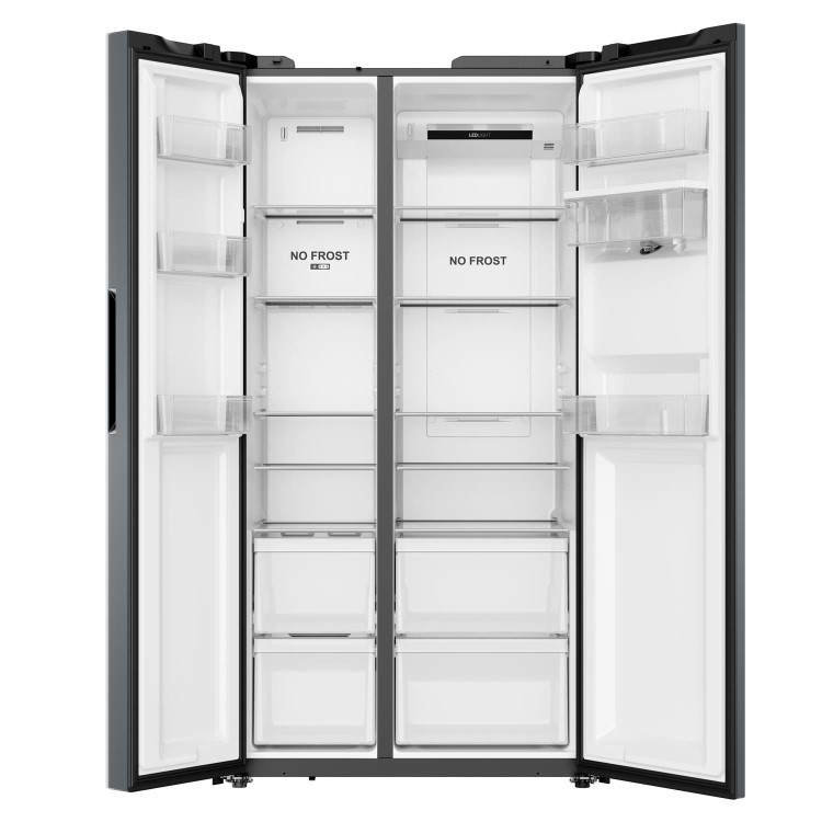 Hoover 523 Litre Side-by-Side American Fridge Freezer - Inox