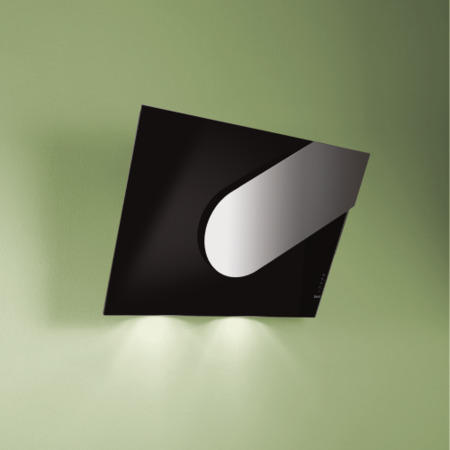 Best HOOD-BE-AZ-80-BL Azimuth Angled 80cm Chimney Hood - Black