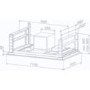 Best HOOD-BE-CI-11-GL Cirrus Ceiling Cooker Hood Glass