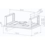 Best HOOD-BE-CI-11-GL Cirrus Ceiling Cooker Hood Glass