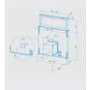 Best HOOD-BE-CO-90-SS 90cm Collier Downdraft Extractor Hood Stainless Steel
