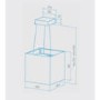 GRADE A1 - As new but box opened - Britannia HOOD-BE-CU-40-BL 40cm Cube Island Hood - Black