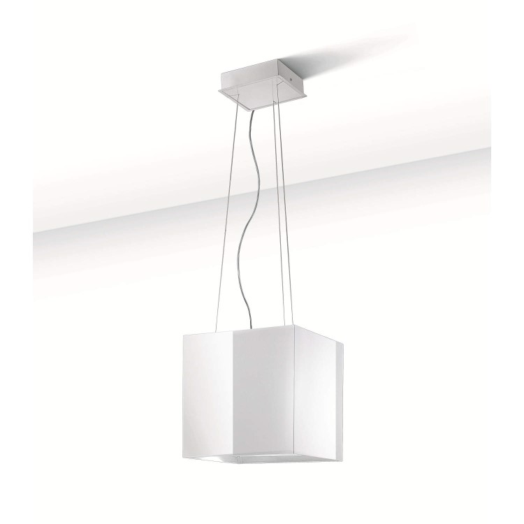 Best HOOD-BE-CU-40-WH 40cm Cube Island Cooker Hood White