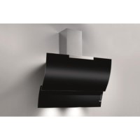 Best HOOD-BE-FL-80-BL 80cm Fluttua Chimney Cooker Hood Black Glass