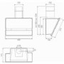 Best HOOD-BE-KT-80-WH Kite Angled 80cm Chimney Cooker Hood White