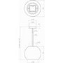 Best HOOD-BE-SH-50-CH Sphera 500mm Pendant Island Hood in Chrome