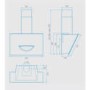 Best HOOD-BE-SM-80-WH 80cm Smooth Angled Chimney Cooker Hood White