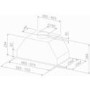 GRADE A2  - Best HOOD-BE-VS-70-SS Visso 70cm Canopy Cooker Hood Stainless Steel