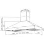 Britannia HOOD-BTH110-S Latour 110cm Chimney Cooker Hood Stainless Steel