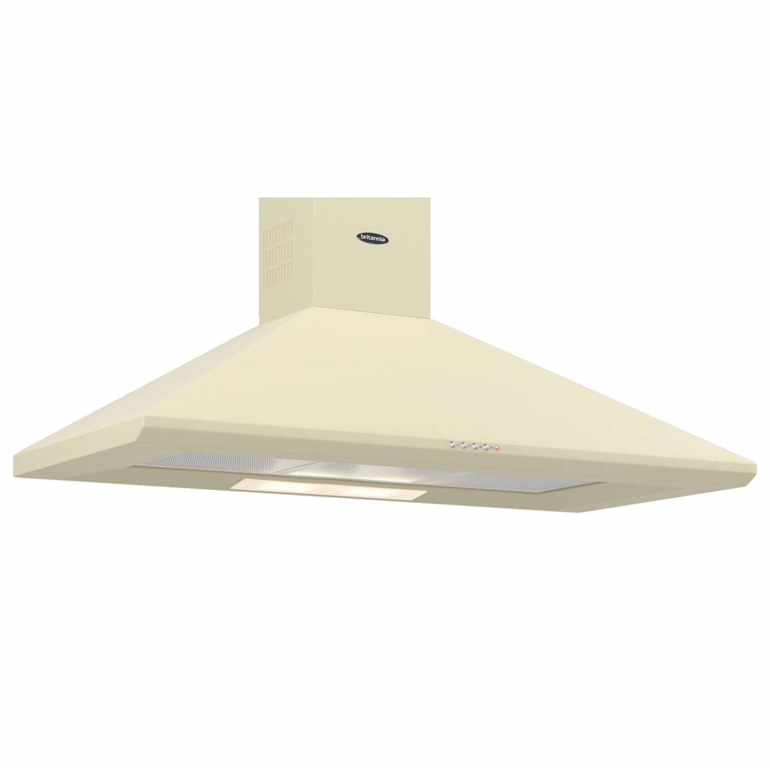 Britannia HOOD K240 10 C Brioso 100cm Chimney Cooker Hood Matt Cream