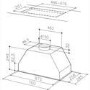 Britannia HOOD-P780-70A Intimo 70cm Wide Canopy Cooker Hood Stainless Steel