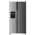 A2/HOSR5918EIXK-1 Refurbished Hoover HOSR5918EIXK-1 Freestanding 513 Litre Frost Free American Fridge Freezer Silver