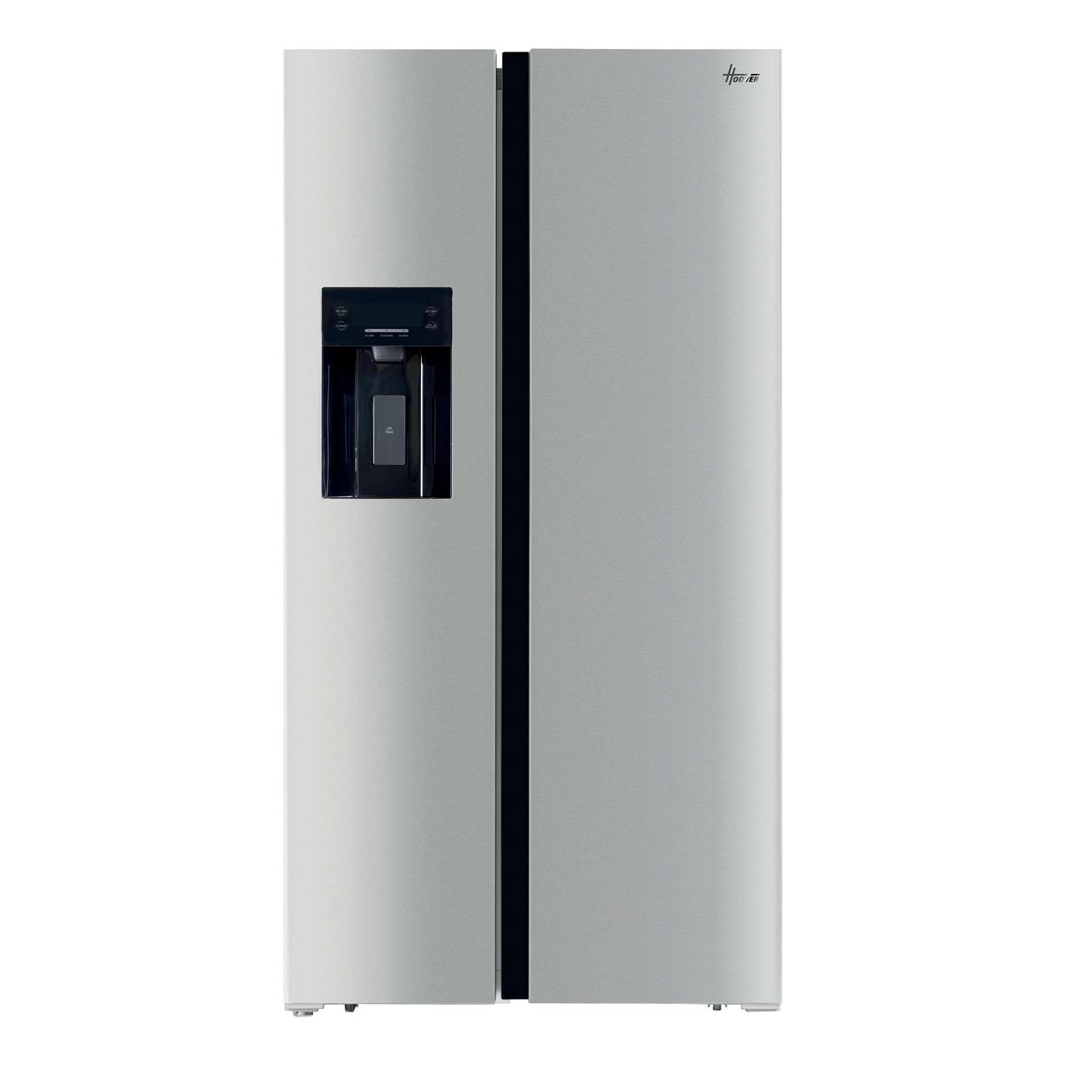Hoover 556 Litre Side-By-Side American Fridge Freezer Inox 34006012