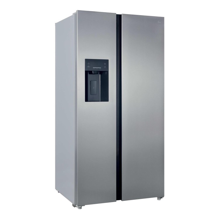 Hoover 556 Litre Side-by-Side American Fridge Freezer - Inox