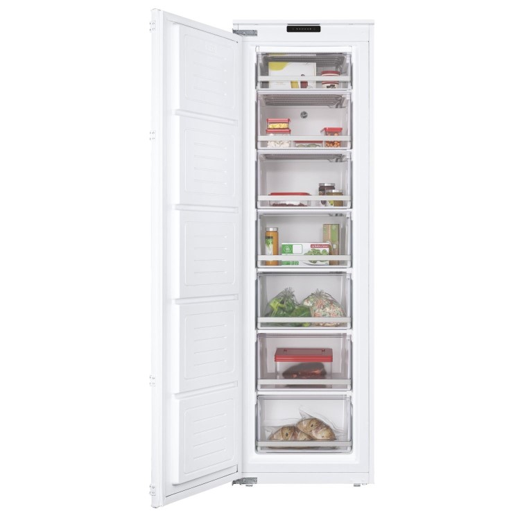 Refurbished Hoover 204 Litre Integrated Tall Static Freezer - White