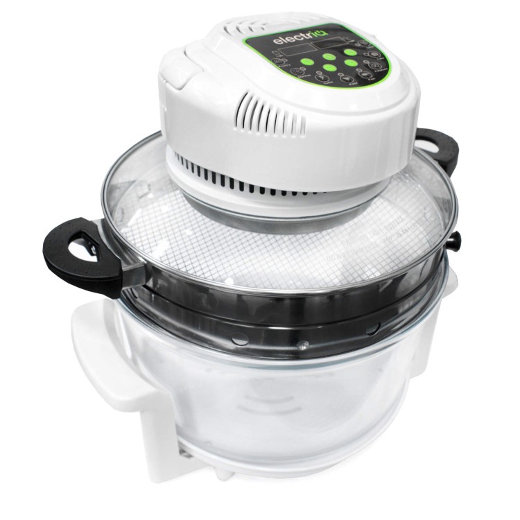 GRADE A1 - As new but box opened - ElectriQ 17 Litre Digital Premium Halogen Oven and Full Accessories pack - HOV17DN