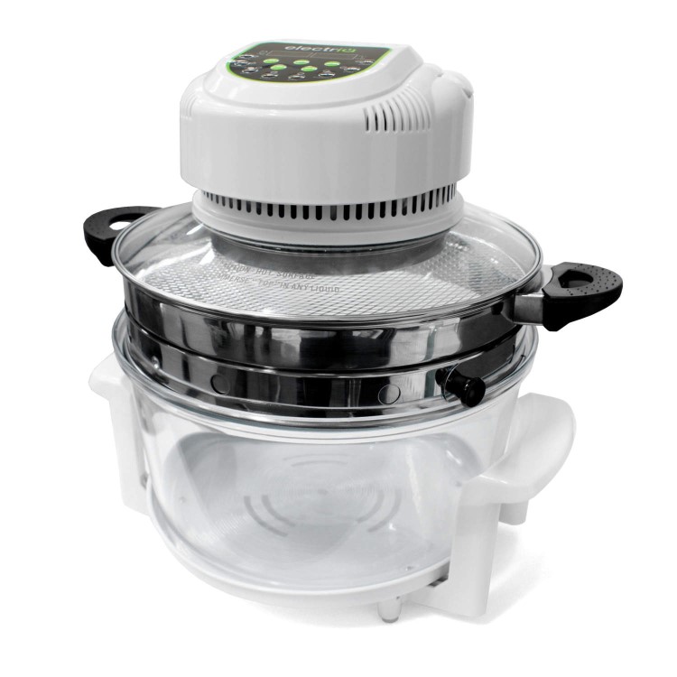 GRADE A1 - As new but box opened - ElectriQ 17 Litre Digital Premium Halogen Oven and Full Accessories pack - HOV17DN