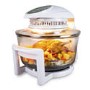 GRADE A2 - electriQ 17 Litre Hinged Digital Premium Halogen Oven + Full Accessories pack - Easy Cooking Presets