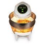 GRADE A2 - electriQ 17 Litre Hinged Digital Premium Halogen Oven + Full Accessories pack - Easy Cooking Presets