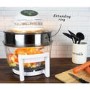 GRADE A2 - electriQ 17 Litre Hinged Digital Premium Halogen Oven + Full Accessories pack - Easy Cooking Presets