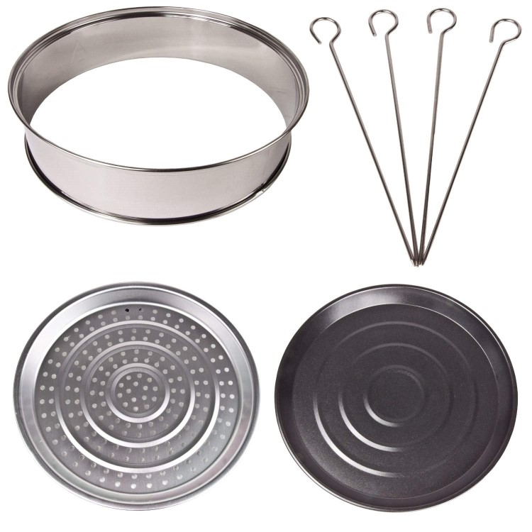 GRADE A1 - As new but box opened - ElectriQ 17 Litre Hinged Digital Premium Halogen Oven + Full Accessories pack - HOV17D