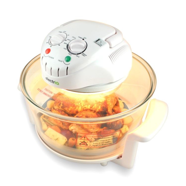 GRADE A1 - ElectriQ 17 Litre Premium Halogen Oven and full Accessories pack