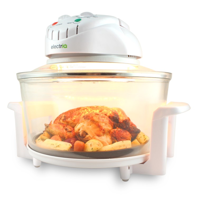 GRADE A1 - ElectriQ 17 Litre Premium Halogen Oven and full Accessories pack