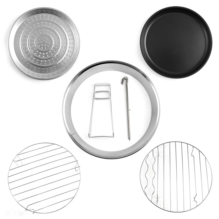 GRADE A1 - ElectriQ 17 Litre Premium Halogen Oven and full Accessories pack