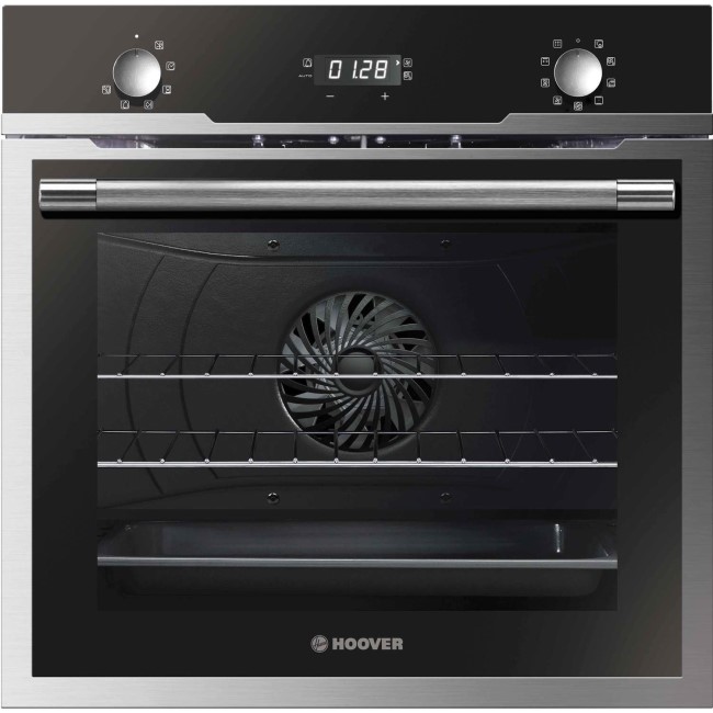 Hoover Electric Single Oven with Pyrolytic Cleaning - Black