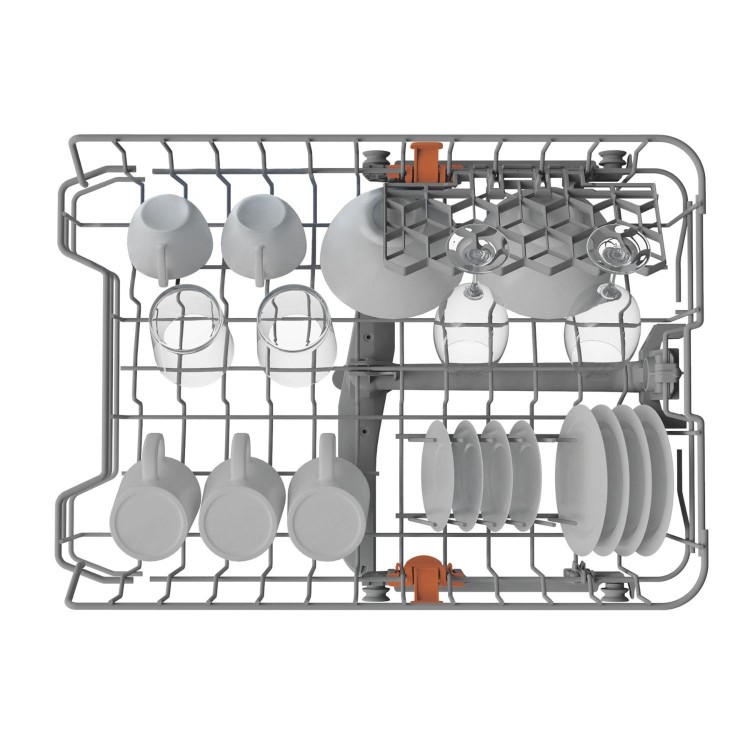 Refurbished Hotpoint HP2FE10CS90BUK 10 Place Slimline Freestanding Dishwasher