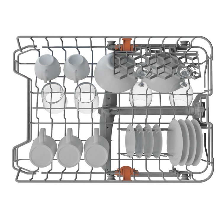 Refurbished Hotpoint Freestanding Slimline Dishwasher - Silver Quick wash Adjustable baskets
