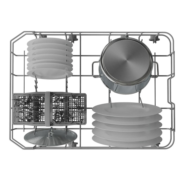 Refurbished Hotpoint Freestanding Slimline Dishwasher - Silver Quick wash Adjustable baskets