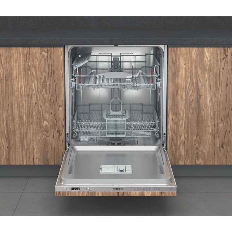 Hotpoint ActiveDry Integrated Dishwasher - Black Control Panel